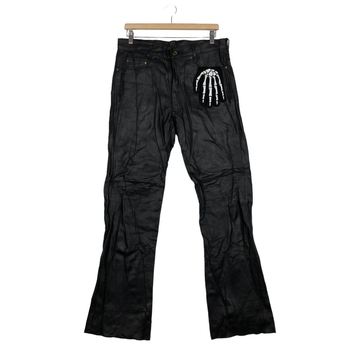 Genuine Leather 🔥90’s Genuine Leather Pants Riot Riot Franker Raff Simons Size US 32 / EU 48 - 2 Thumbnail