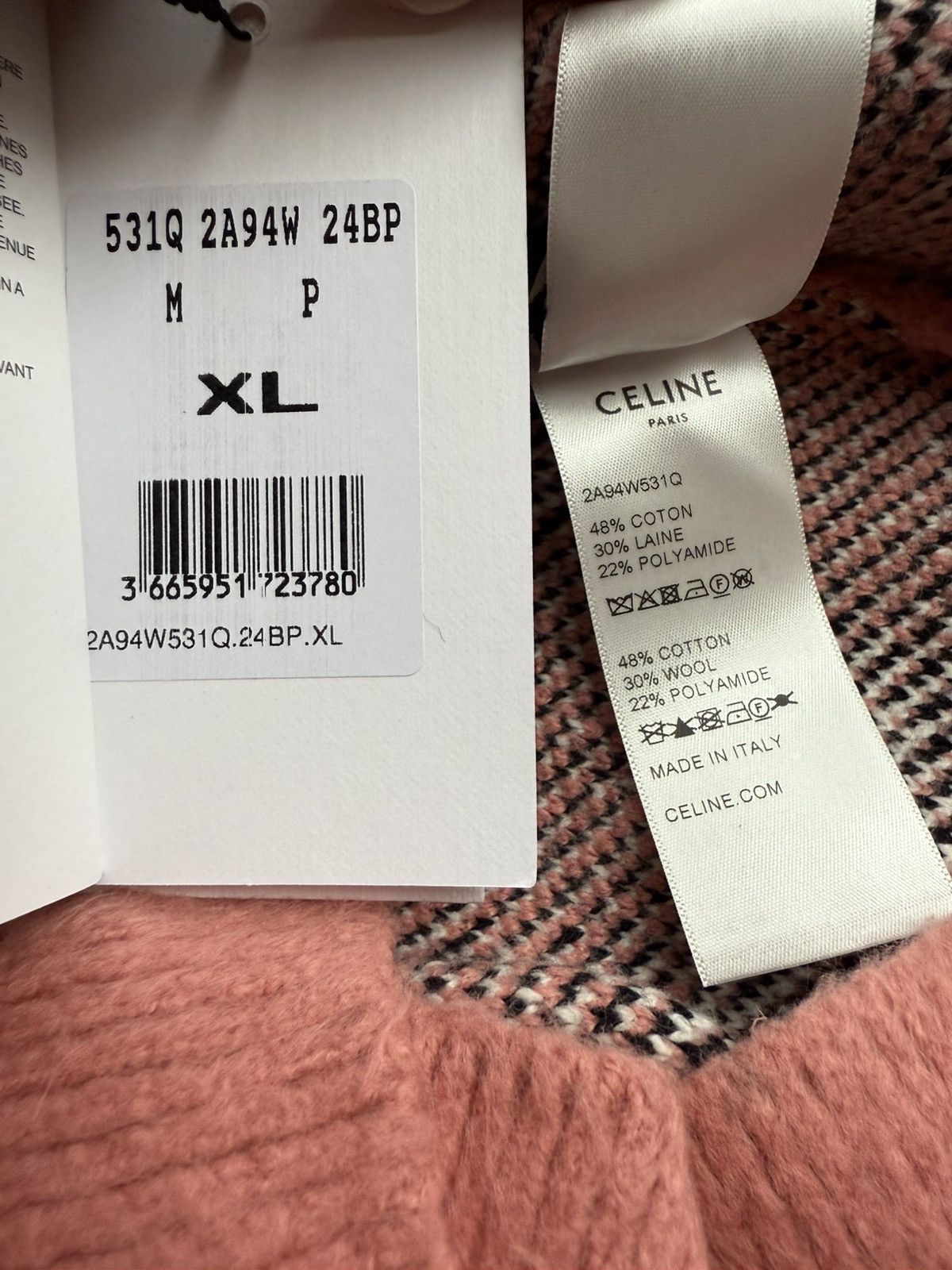 Celine SS22 Celine cosmic cruiser pink puppy cardigan Hedi XL Size US XL / EU 56 / 4 - 22 Thumbnail