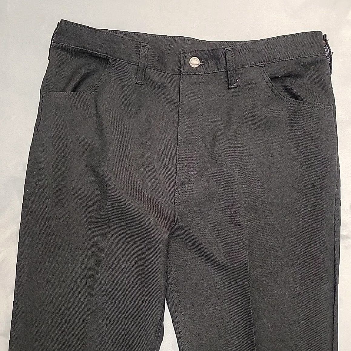 Wrangler VINTAGE Wrangler Pants Mens 38x31 Black Regular Fit Twill Western Work Made in USA Size US 38 / EU 54 - 3 Thumbnail