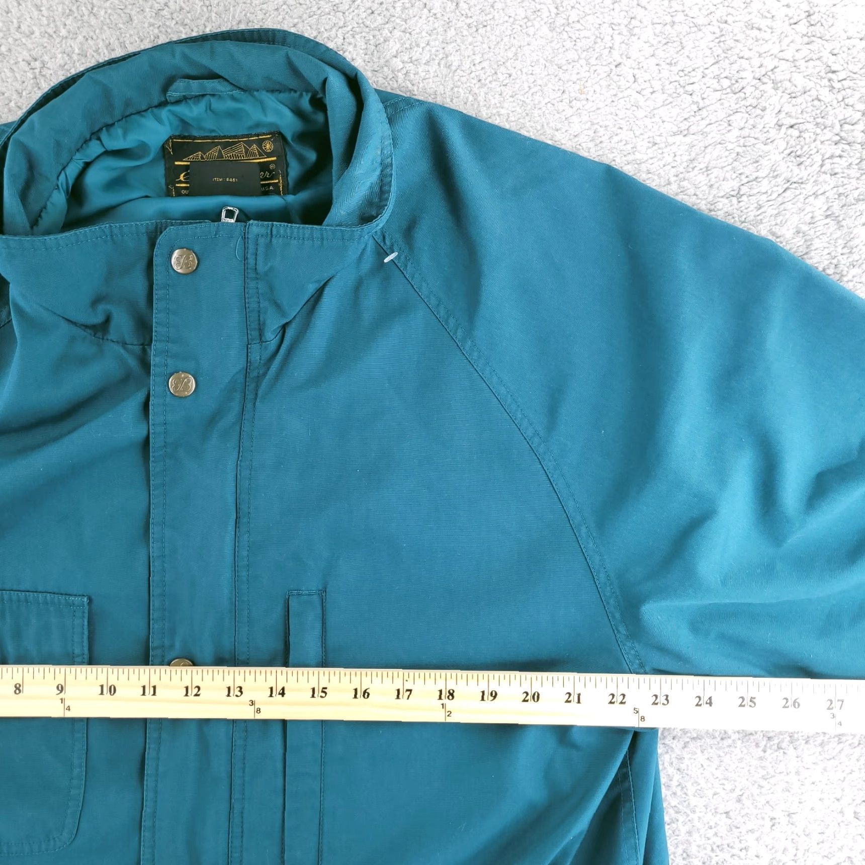 Eddie Bauer VINTAGE Eddie Bauer Jacket Mens XL Green Blue 90s Retro Poly Blend Camp Long Size US XL / EU 56 / 4 - 7 Thumbnail