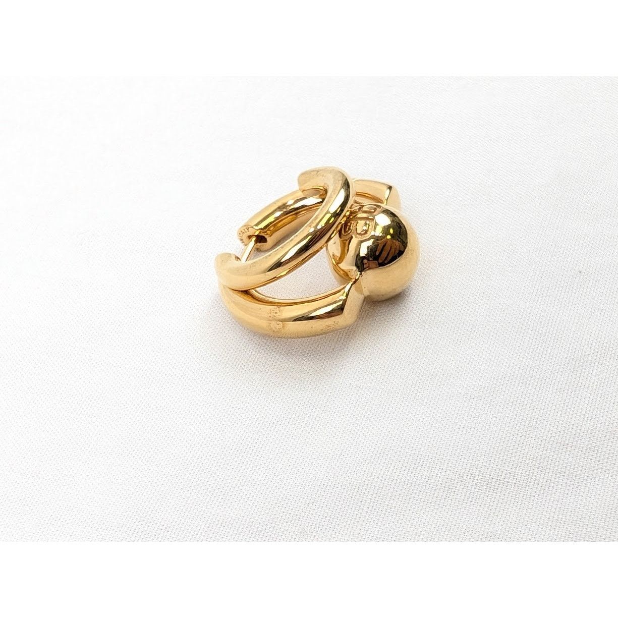 Balenciaga o1rshd1 Size: OS / Double B Ring in Gold Size ONE SIZE - 5 Thumbnail