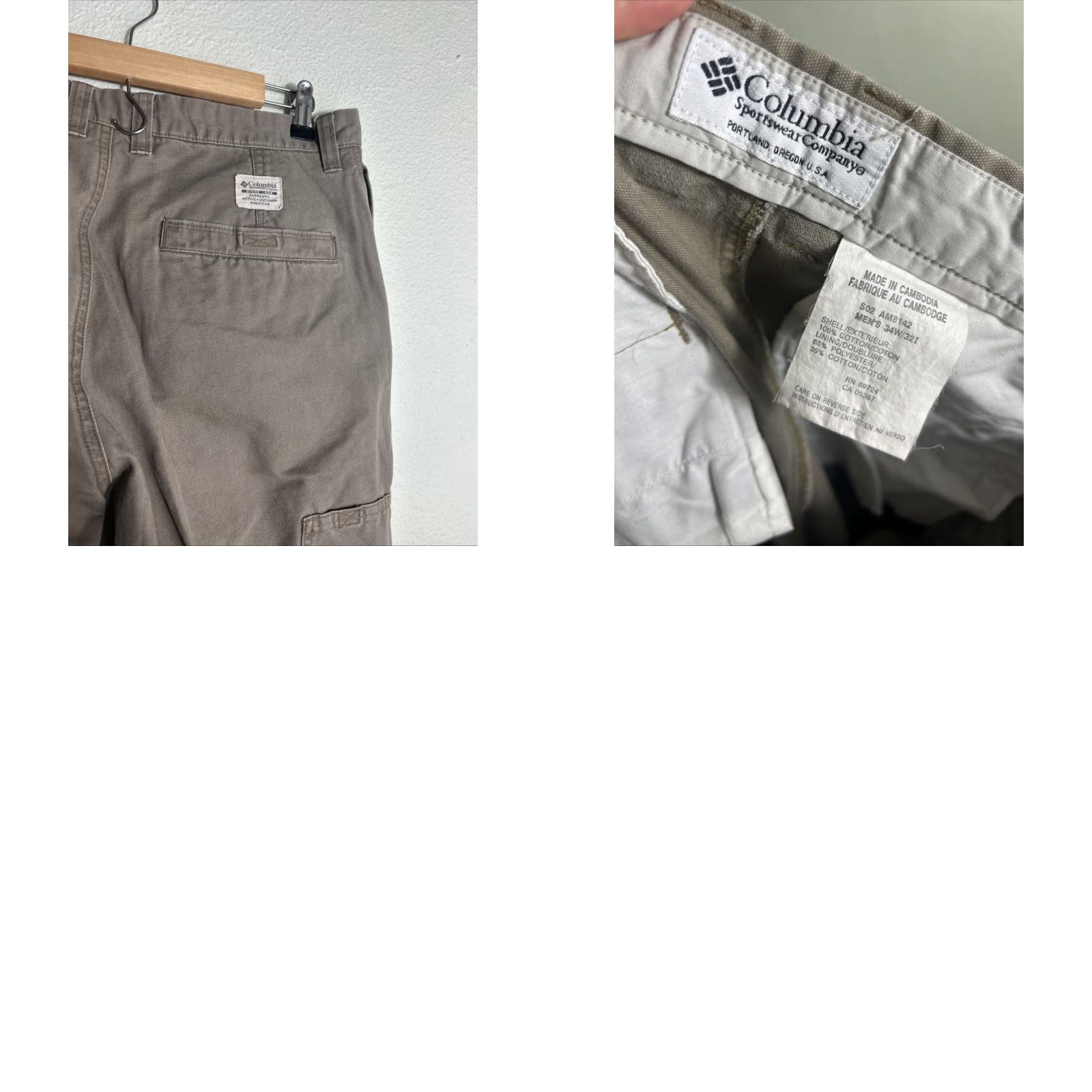 Vintage **Columbia Khaki Cargo Pants Mens Size 34 Inseam 31** User: **Columbia Khaki Cargo Pants Mens Size 34 Inseam 31** Size US 34 / EU 50 - 9 Thumbnail