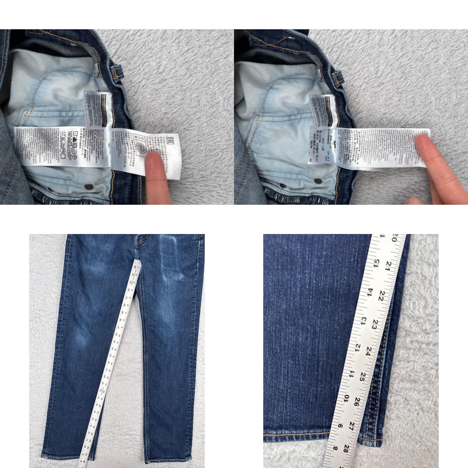 Levi's Levi's 541 Jeans Blue Denim 31x28 Regular Men Cotton Blend Button Fly 5-Pocket Design Vintage No Long Size US 31 - 8 Thumbnail
