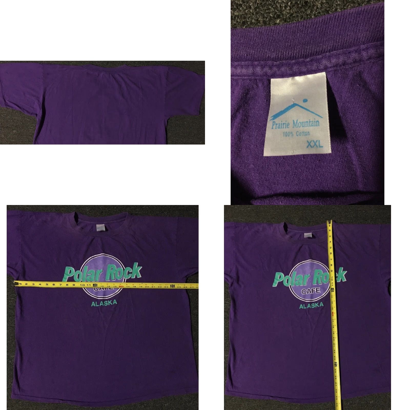 Vintage VINTAGE Alaska Polar Cafe Faded Shirt 2XL USA Bar Grunge Biker Surf Skate 90s 80s Mens Purple USA Shirt Size US XXL / EU 58 / 5 - 8 Thumbnail