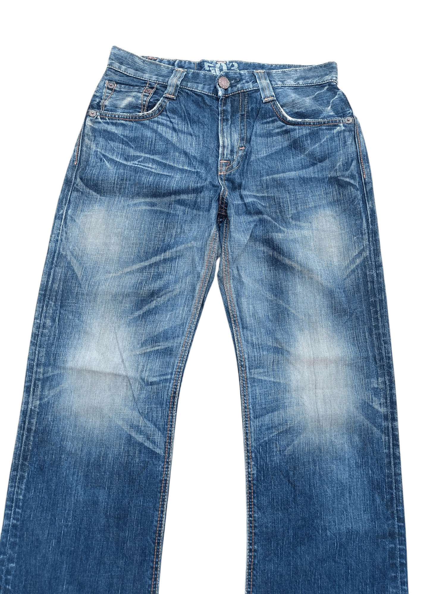 Edwin × Japanese Brand Vintage Edwin 503 Bootcut Whiskers Faded Denim Size US 30 / EU 46 - 8 Thumbnail