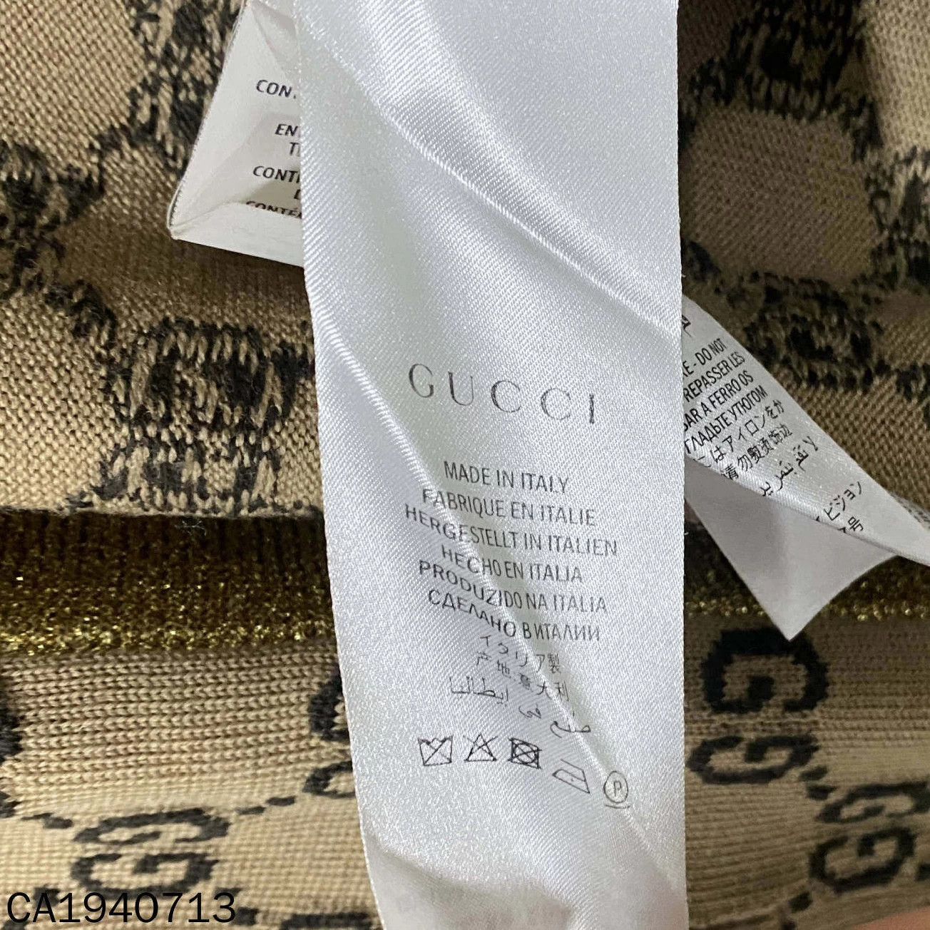 Gucci GUCCI gold thread all over print cardigan S Size S / US 4 / IT 40 - 4 Thumbnail
