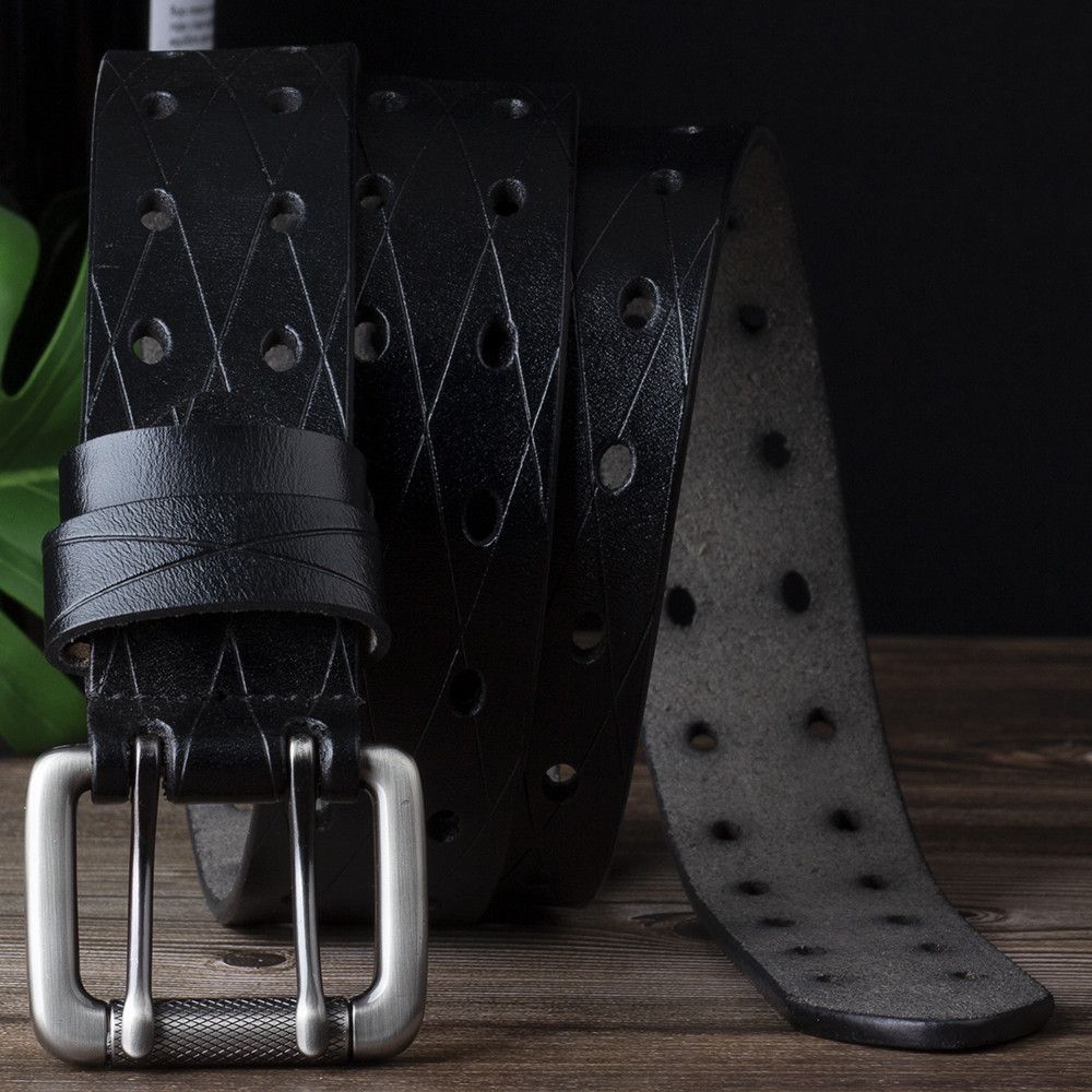 Designer Matchless Vintage Belt Riveted Belts Menswear Accessories Size ONE SIZE - 4 Thumbnail