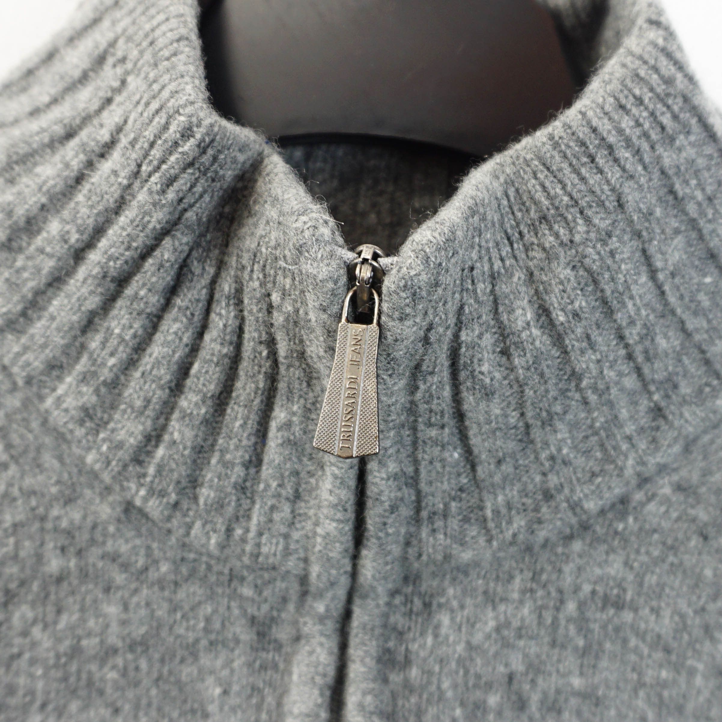 Trussardi × Vintage Archive Trussardi Jeans Wool Sweater Size US L / EU 52-54 / 3 - 2 Thumbnail