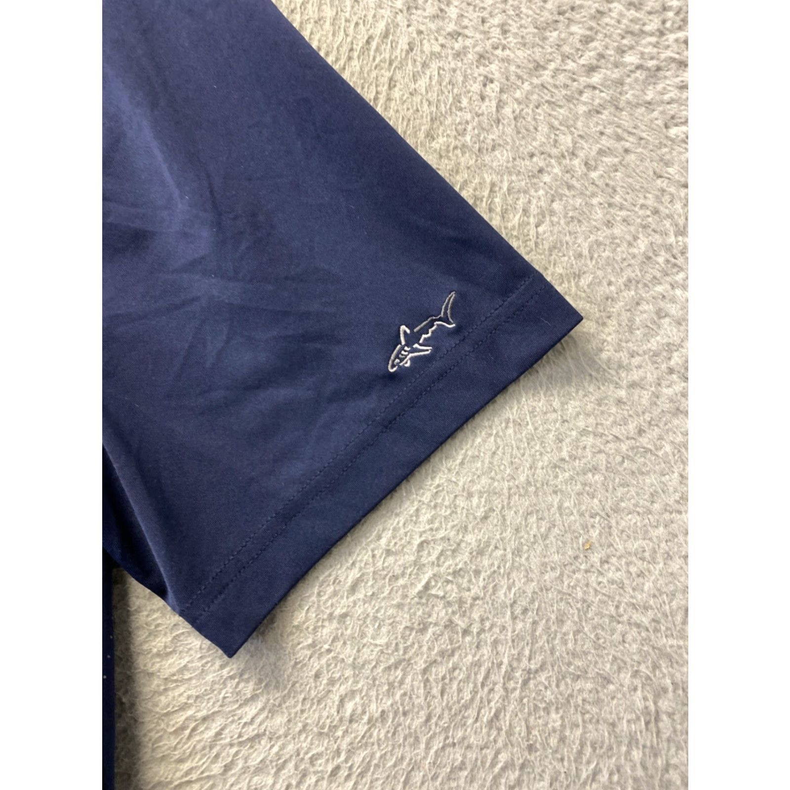 Vintage Greg Norman Men's L Performance Golf Polo UPF Navy Shark 121-17 / Trade Size US L / EU 52-54 / 3 - 4 Thumbnail