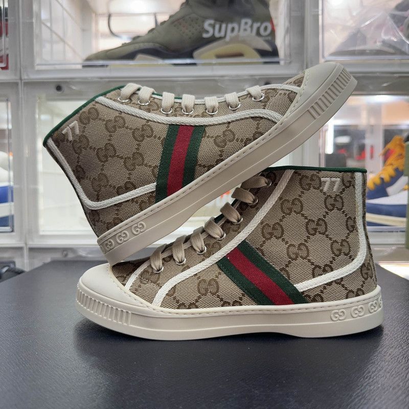 Gucci Gucci 1977 Fashion High-Top Kids Sneakers - Size US 5 / EU 37 - 7 Thumbnail