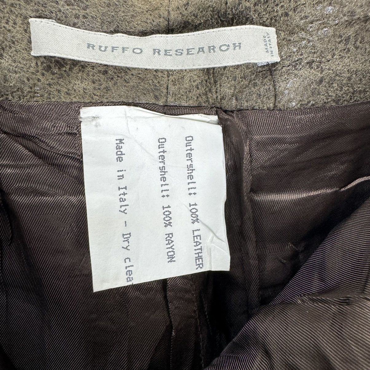 Ruffo Research 🔥RUFFO RESEARCH LEATHER FW2000 TROUSER PANTS Size 30" / US 8 / IT 44 - 14 Thumbnail