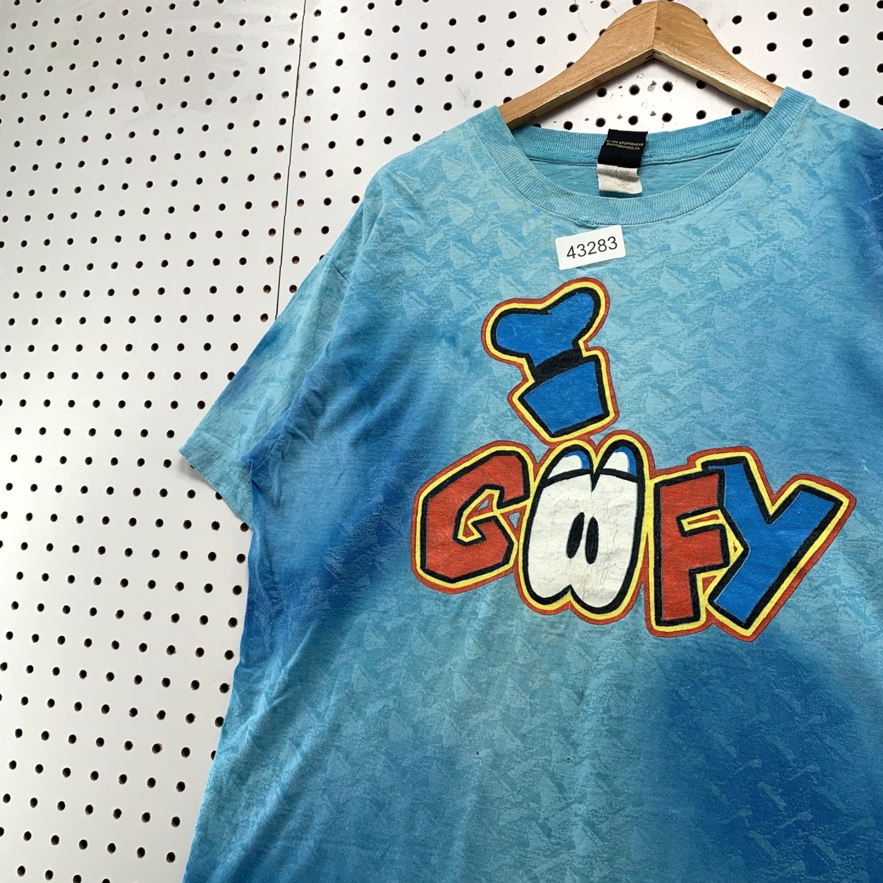 Mickey Unlimited VTG Disney Goofy Mickey Unlimited Shirt Men L Blue Tie Dye Graphic Print 1990s 90s Mens T-Shirt Size US L / EU 52-54 / 3 - 2 Thumbnail