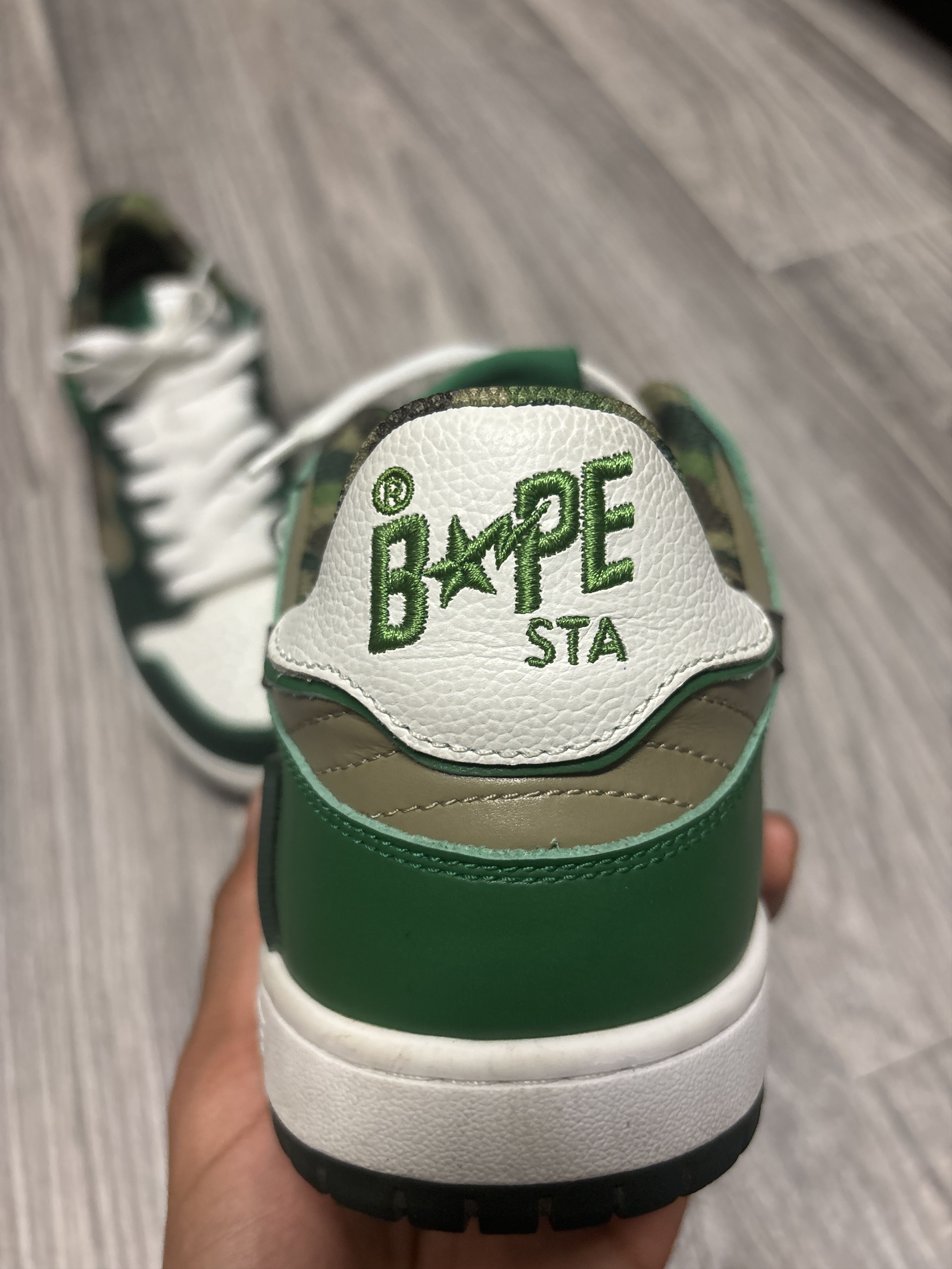 Bape Bape Sk8 Sta #2 ABC Camo - Green Size US 12 / EU 45 - 3 Thumbnail