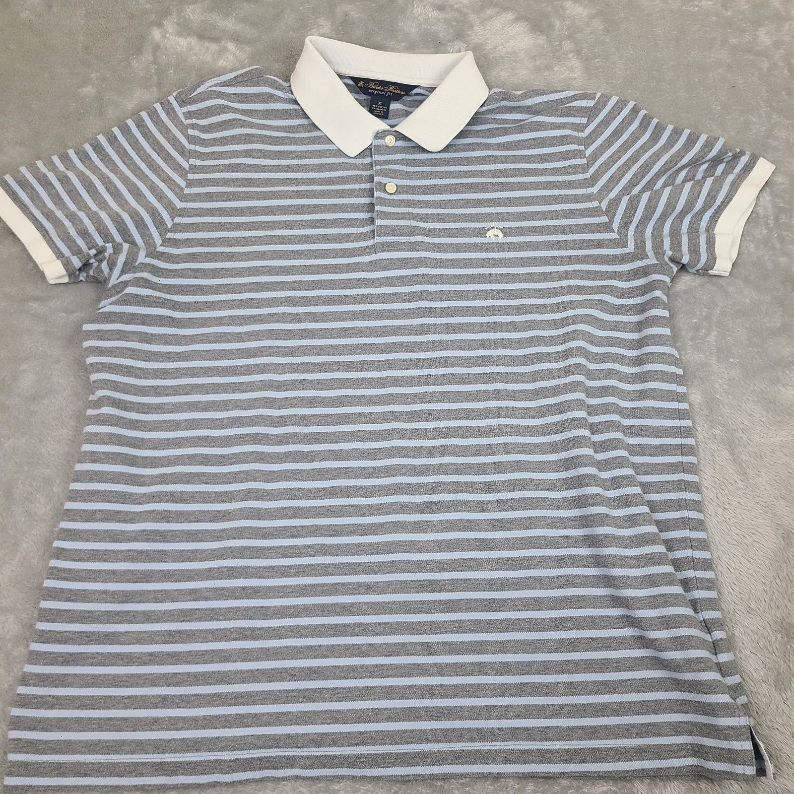 Brooks Brothers Brooks Brothers Golden Fleece Original Fit Stretch Supima Po Size US XL / EU 56 / 4 - 1 Thumbnail