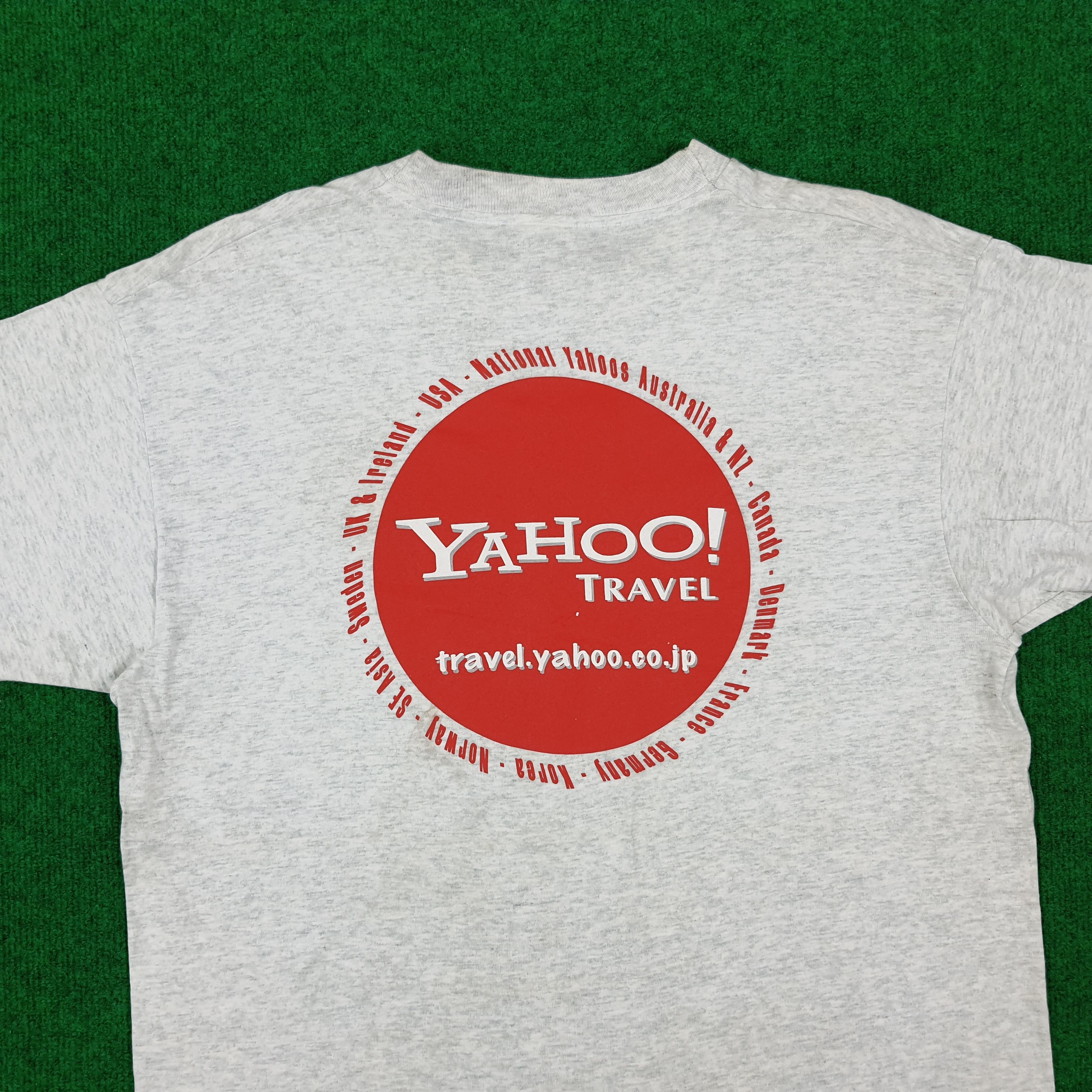 Vintage Vintage Yahoo Travel Service Tshirt Size US L / EU 52-54 / 3 - 2 Thumbnail