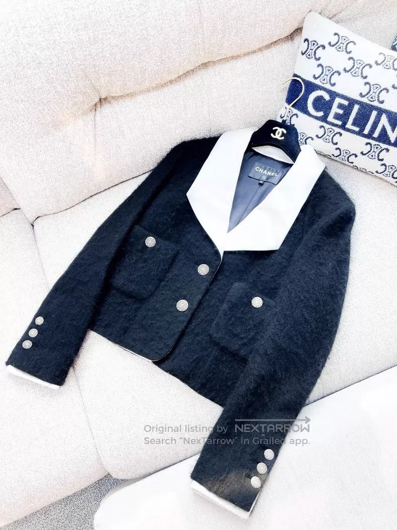 Chanel Chanel Two-pocket mahair lapel coat Size XS / US 0-2 / IT 36-38 - 2 Thumbnail