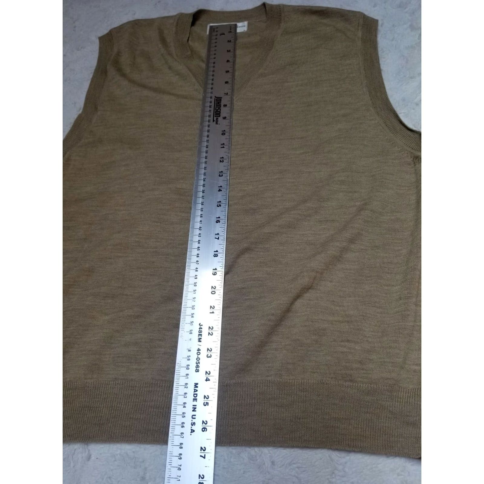 Vintage VINTAGE? Fairway & Greene Womens Golf Vest Sweater L Knit Wool Green Brown V-Neckline Sleeveless Pullover Casual Sports 90s Golf Size L / US 10 / IT 46 - 6 Thumbnail