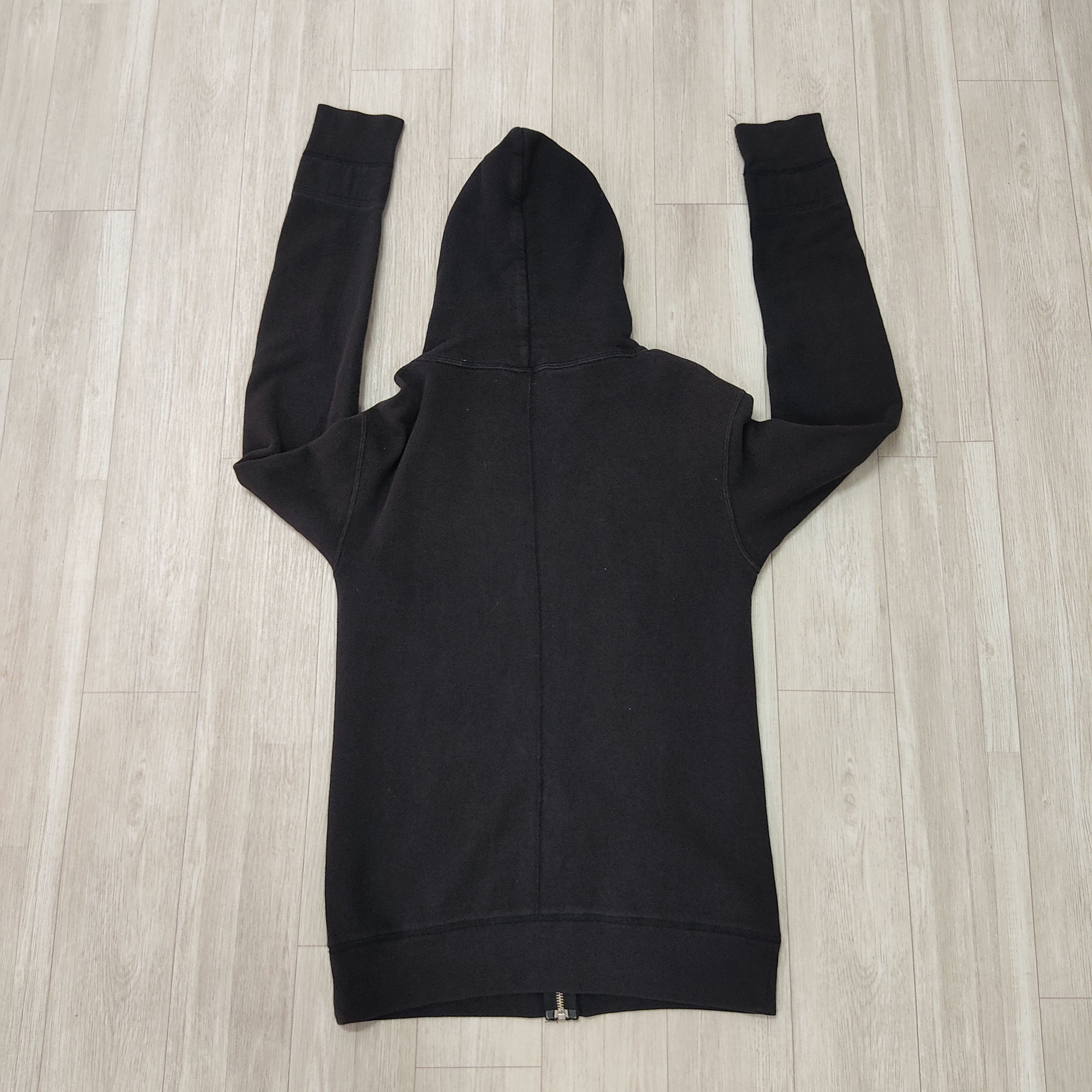 N.Hoolywood N. HOOLYWOOD Plain Black Zipper Hoodie Sweatshirt Size US S / EU 44-46 / 1 - 9 Thumbnail