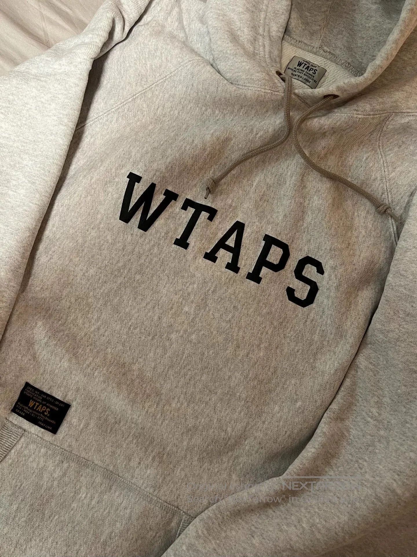 Wtaps WTAPS Design Hooded Sweatshirt in Gray. Size US XL / EU 56 / 4 - 4 Thumbnail