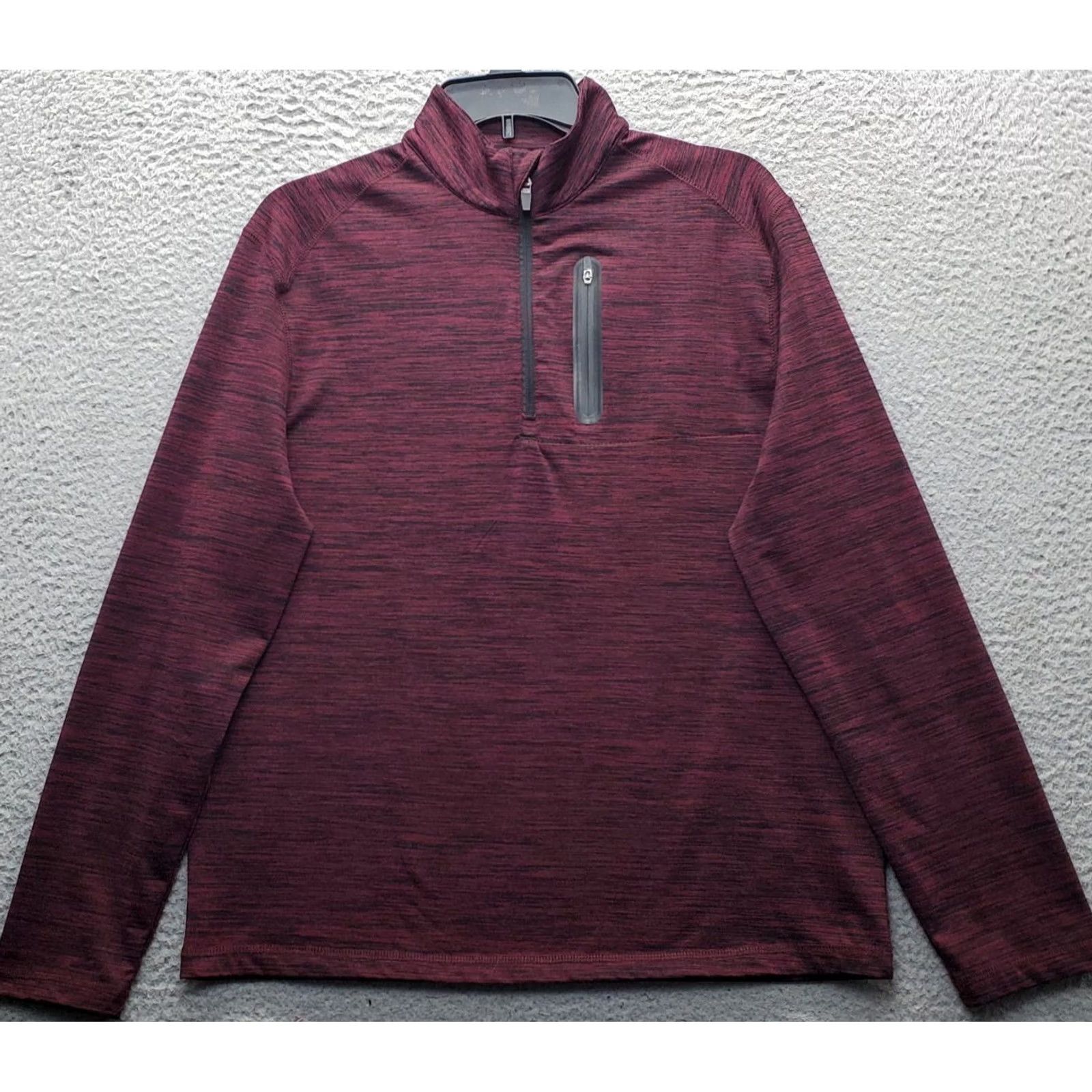 Hogan Ben Hogan Mens Space Dye 1/4 Zip Pullover Shirt Long Sleeve XS? Size US S / EU 44-46 / 1 - 2 Thumbnail