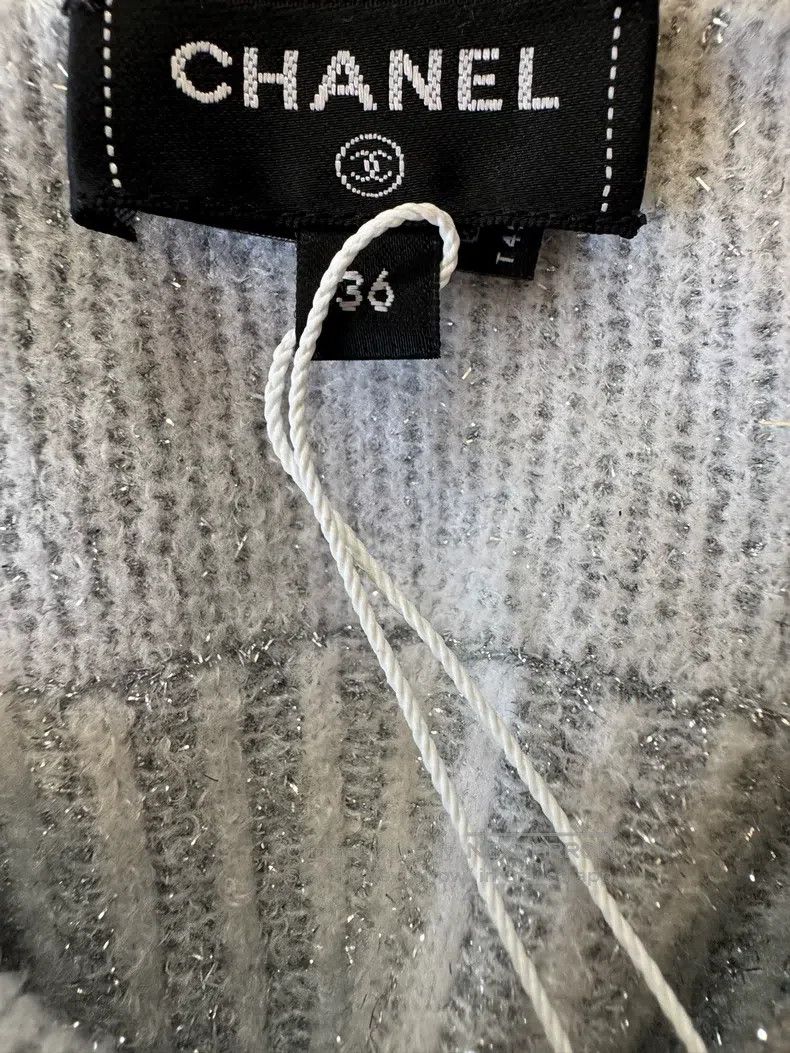 Chanel Chanel High-end handicraft workshop series bright silk gra Size XS / US 0-2 / IT 36-38 - 3 Thumbnail