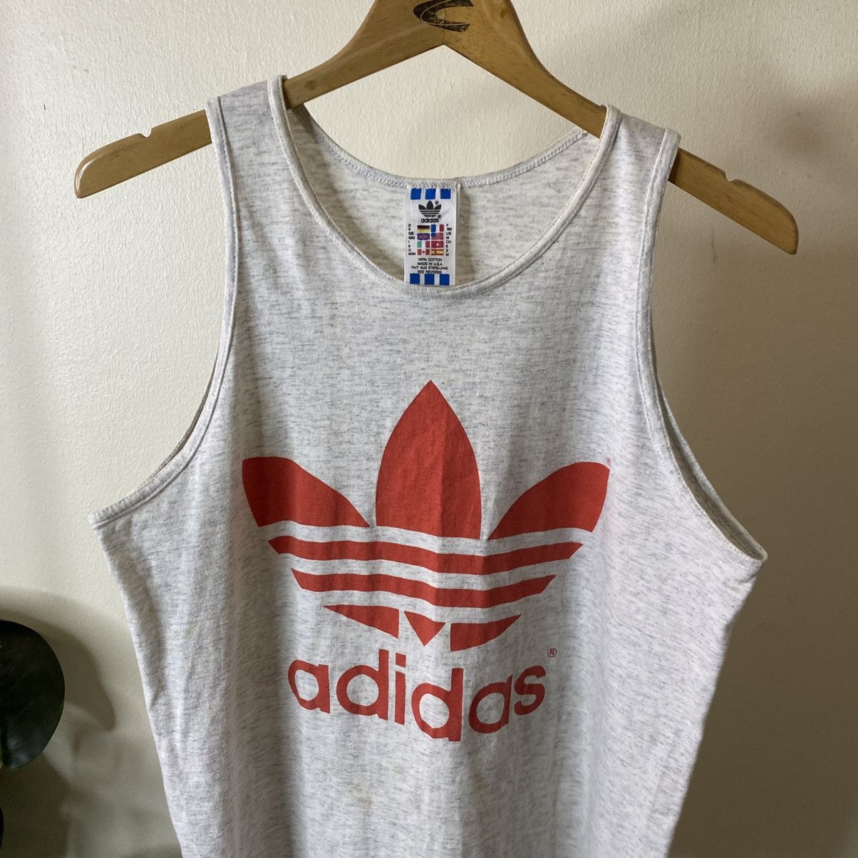 Adidas Vintage 90s Adidas Trefoil Big Logo Double Sided Graphic Size US M / EU 48-50 / 2 - 2 Thumbnail
