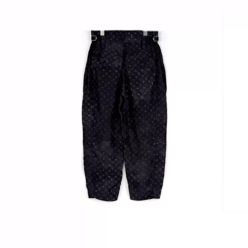 Louis Vuitton Louis Vuitton Dirty black and grey silk cropped pants 2505- Size US 36 / EU 52 - 2 Thumbnail