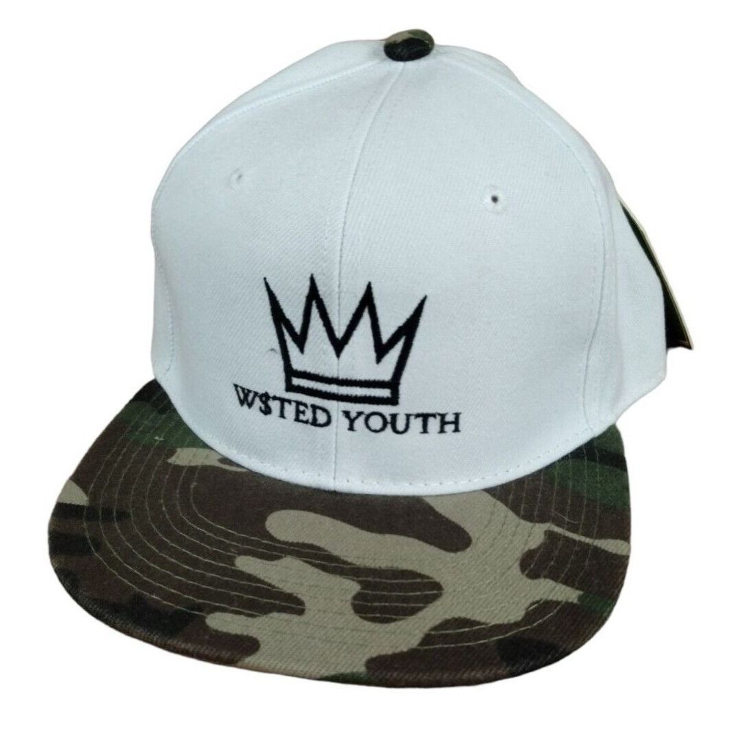 Other Crown Wsted Youth Classic Snapback Baseball Cap White and Ca Size ONE SIZE - 1 Thumbnail