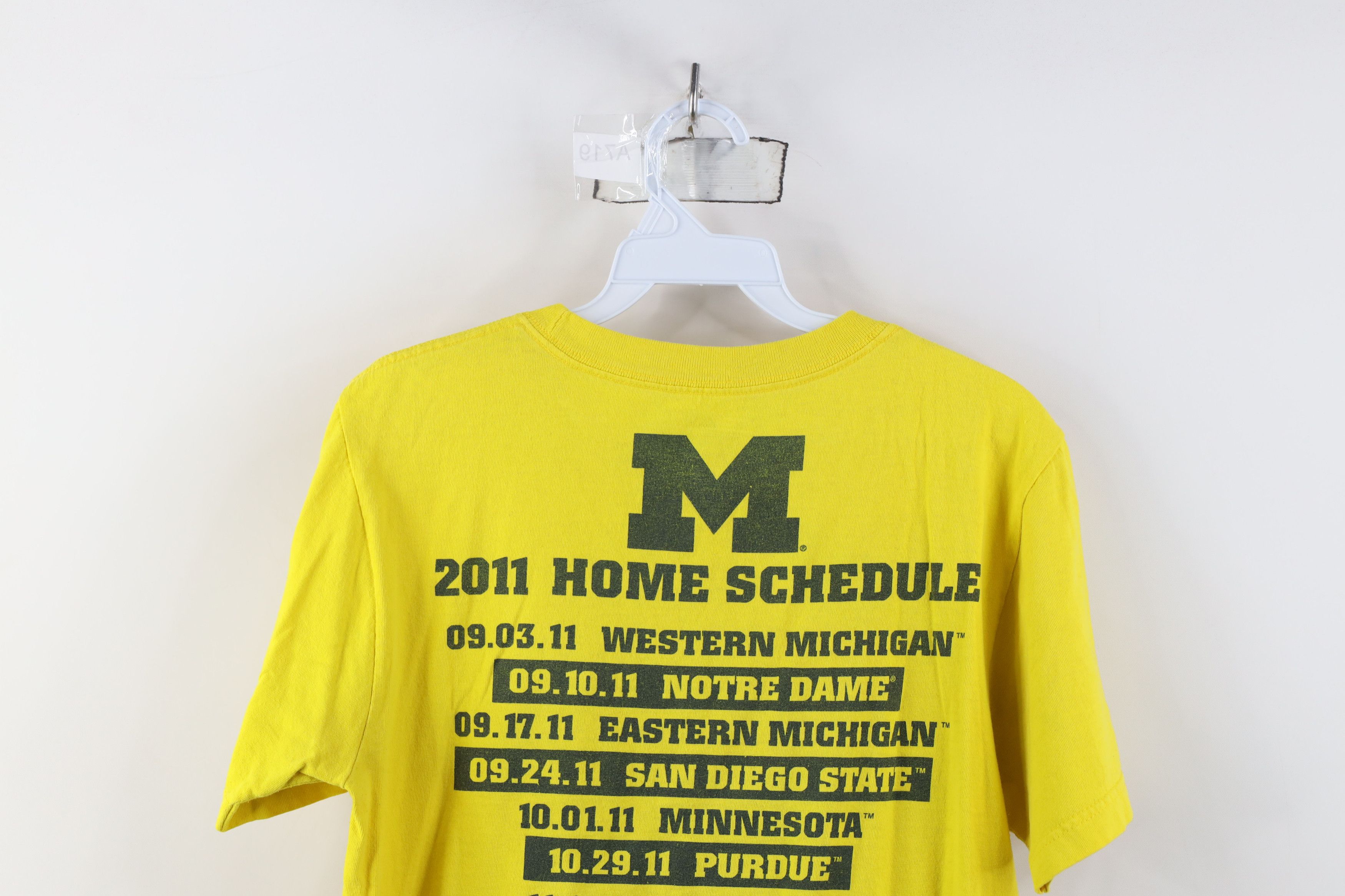 Adidas Adidas University of Michigan Football T-Shirt Maize Cotton Size US S / EU 44-46 / 1 - 14 Thumbnail