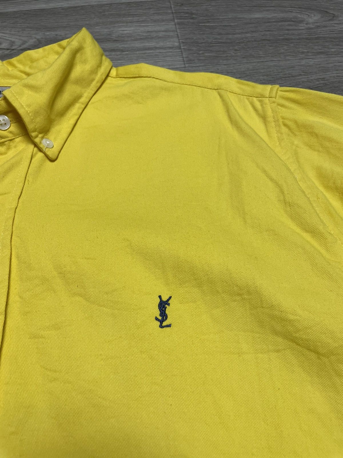 Yves Saint Laurent Vintage Yves Saint Laurent Paris YSL Heavy Long Sleeve Shirt Size US L / EU 52-54 / 3 - 11 Thumbnail