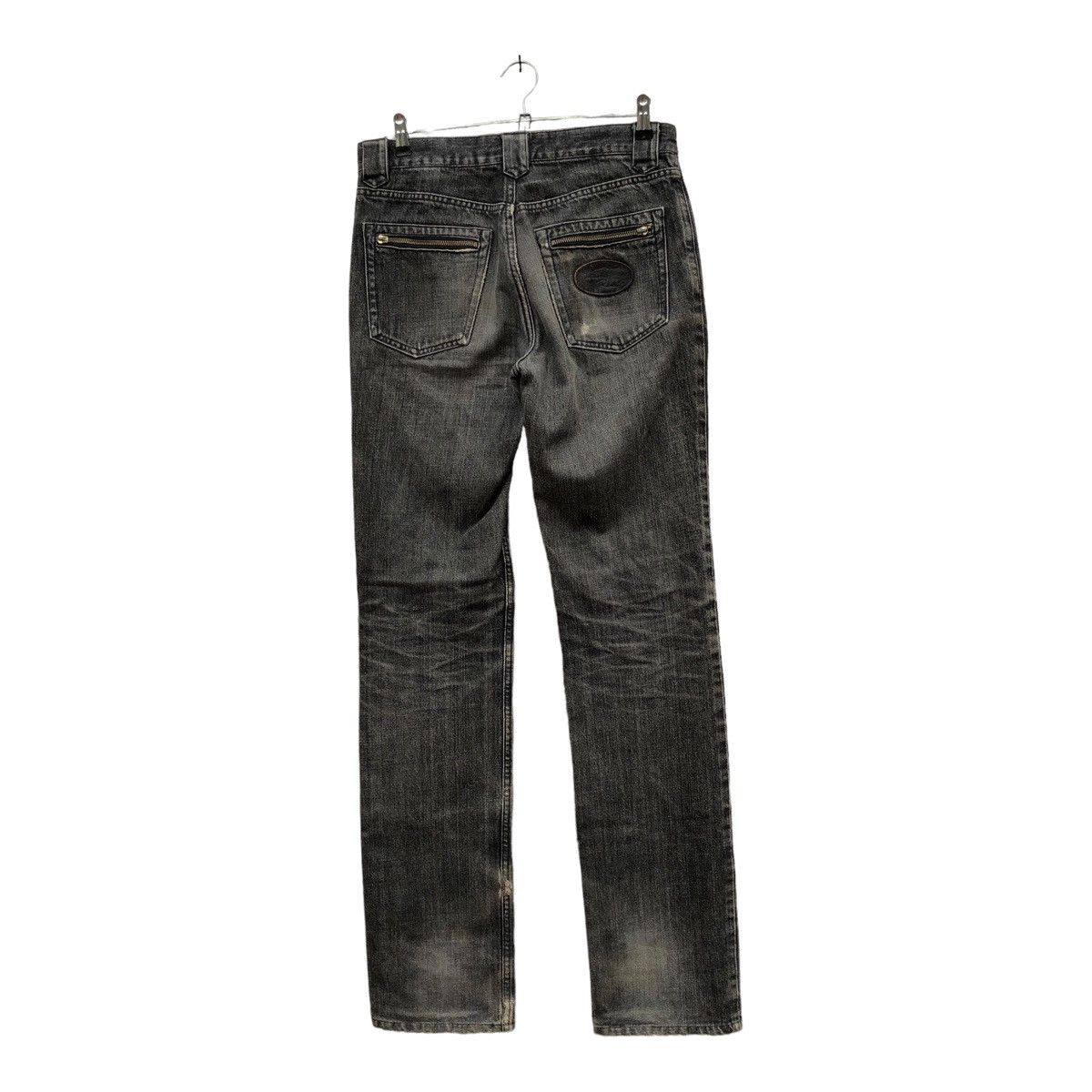 If Six Was Nine × Japanese Brand × Tornado Mart Jeans Lucky Rydy Knee Patch Tornado Mart Japan Black Color Size US 32 / EU 48 - 2 Thumbnail