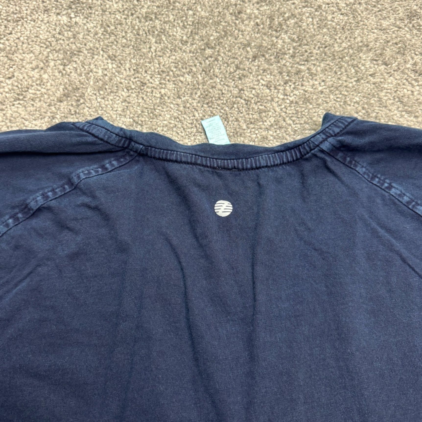 Vintage Z Zella Sweatshirt Womens XS Navy Blue Thumbholes Crew Neck Activewear Pullover Size XS / US 0-2 / IT 36-38 - 3 Thumbnail