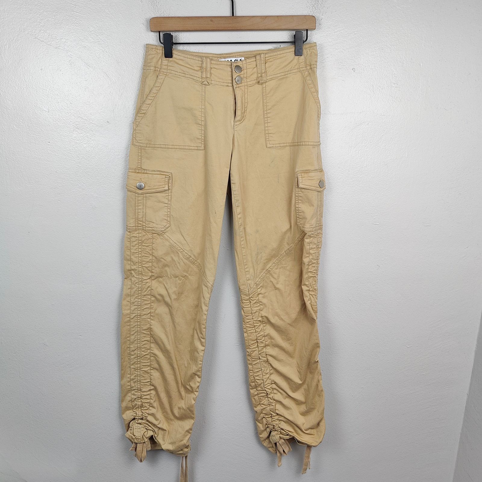 Other I.Am.Gia Ryder Cargo Pants Small Tan Low Rise Y2K Baggy Size 28" / US 6 / IT 42 - 1 Thumbnail