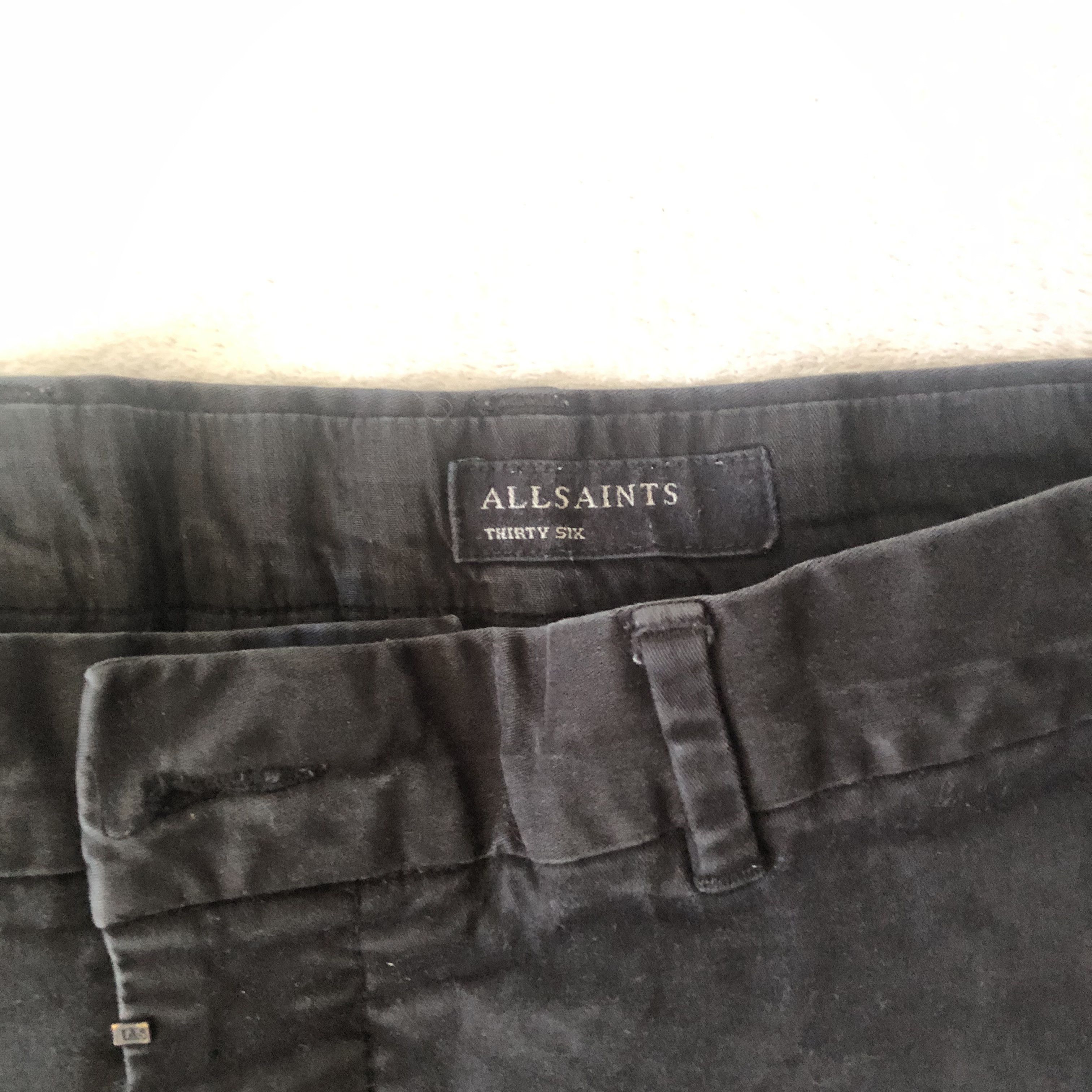 Allsaints Black chino trausers, size36 Size US 28 / EU 44 - 1 Thumbnail