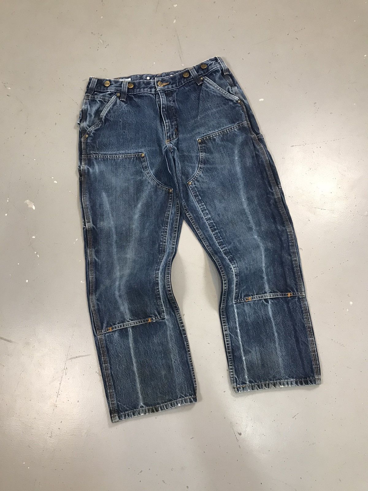 Carhartt × Vintage Vintage Carhartt B73 DST double knee denim Size US 34 / EU 50 - 3 Thumbnail