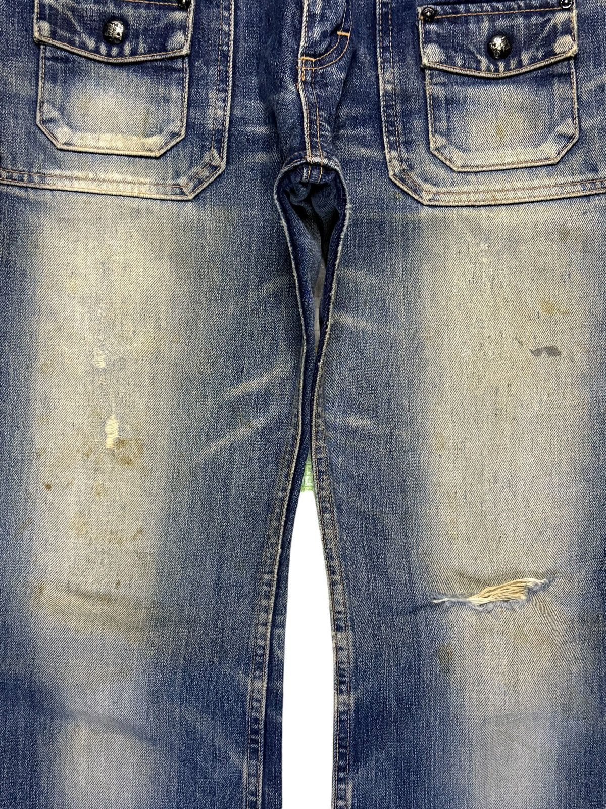 Lee Vintage Japanese Lee Riders Mud Wash Bush Flare Jeans Size US 29 - 5 Thumbnail