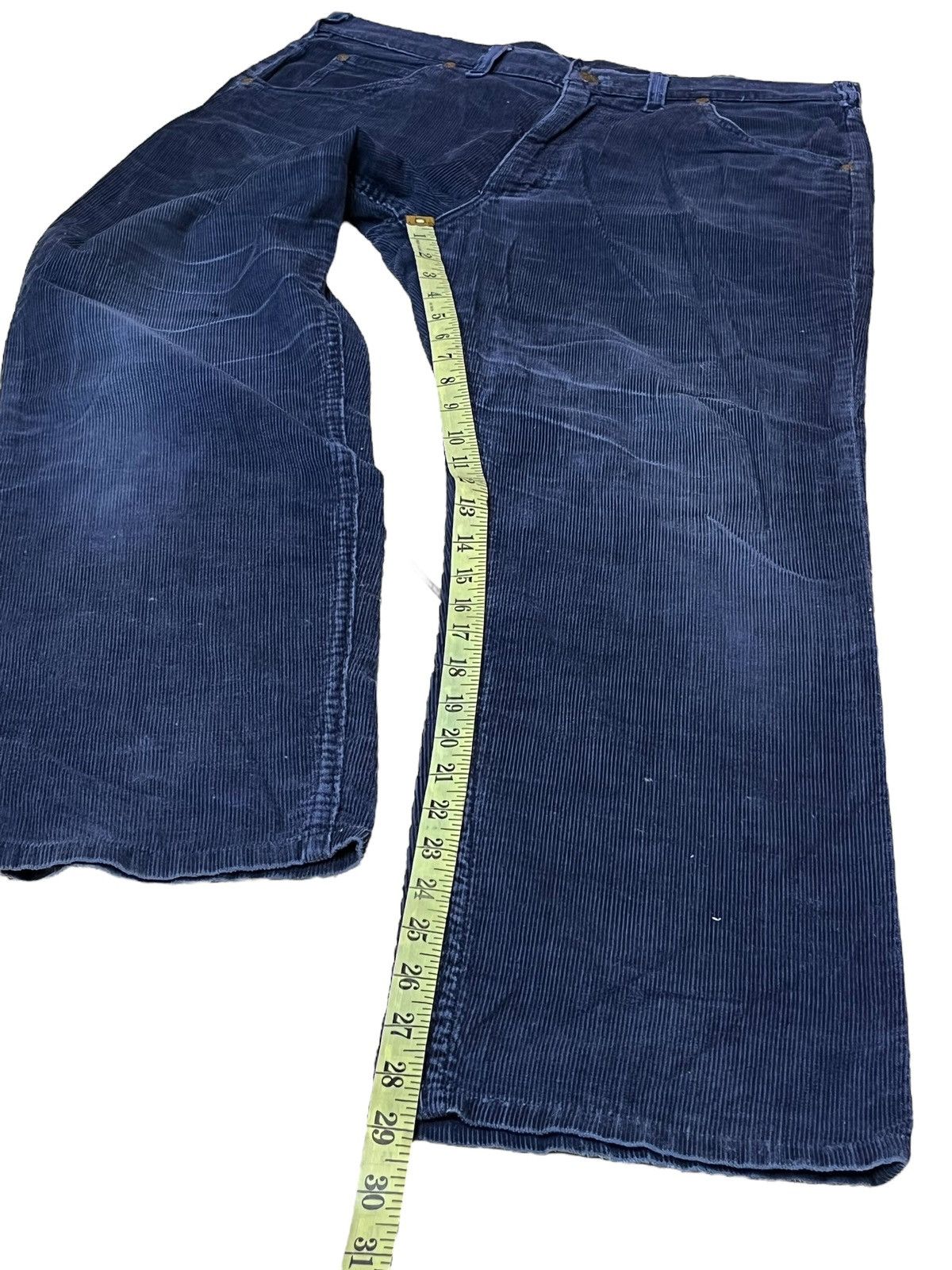 Lee VINTAGE 80s LEE RIDERS MADE IN USA BLUE CORDUROY PANTS Size US 33 - 13 Thumbnail