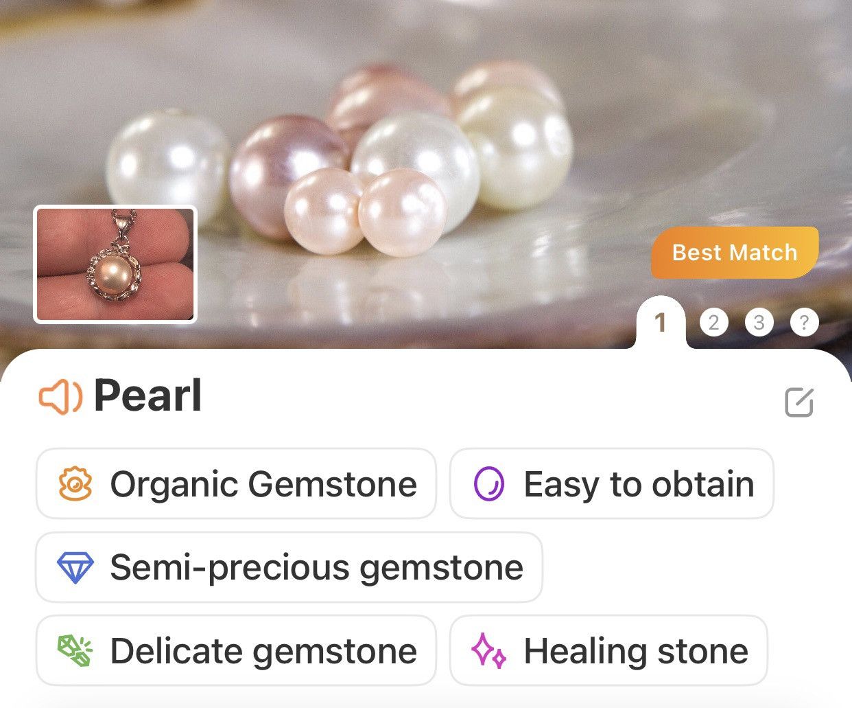 Handmade Handcrafted genuine fresh water pearl pendant necklace Size ONE SIZE - 10 Thumbnail