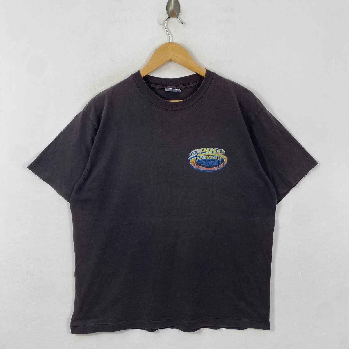 Other Vintage PIKO HAWAIIAN LONGBOARD WEAR Faded Graphic Surf Tee Size US L / EU 52-54 / 3 - 3 Thumbnail