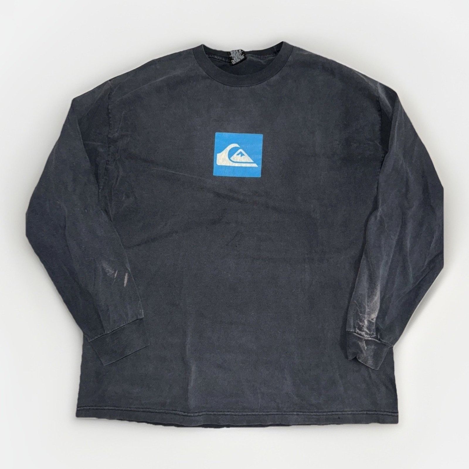 Quiksilver × Vintage Vintage Quiksilver Surf Box Logo Long Sleeve T-Shirt Black Size US XL / EU 56 / 4 - 1 Thumbnail