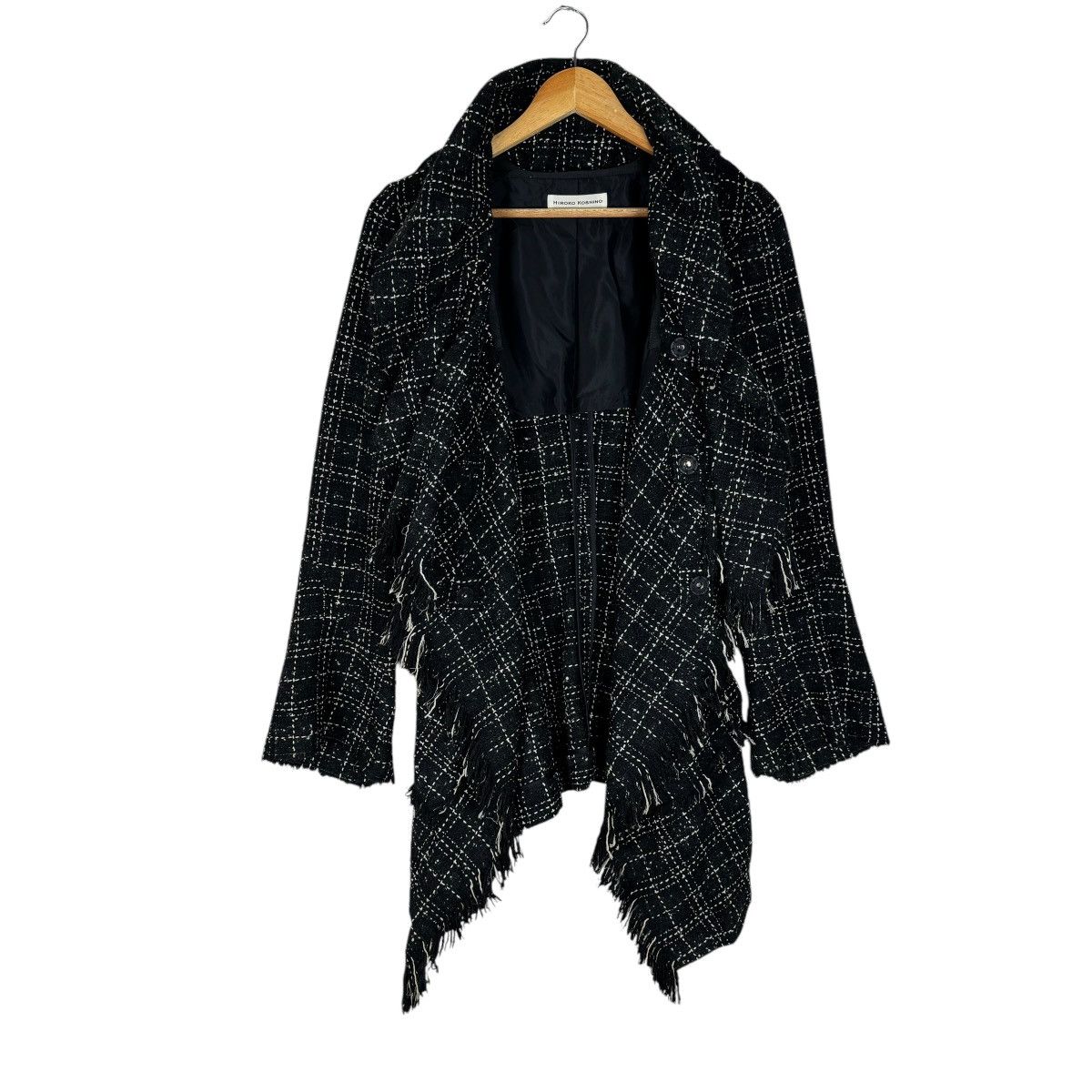 Hiroko Koshino Homme ❄️HIROKO KOSHINO ASYMMETRIC PETITE JACKET Size S / US 4 / IT 40 - 9 Thumbnail