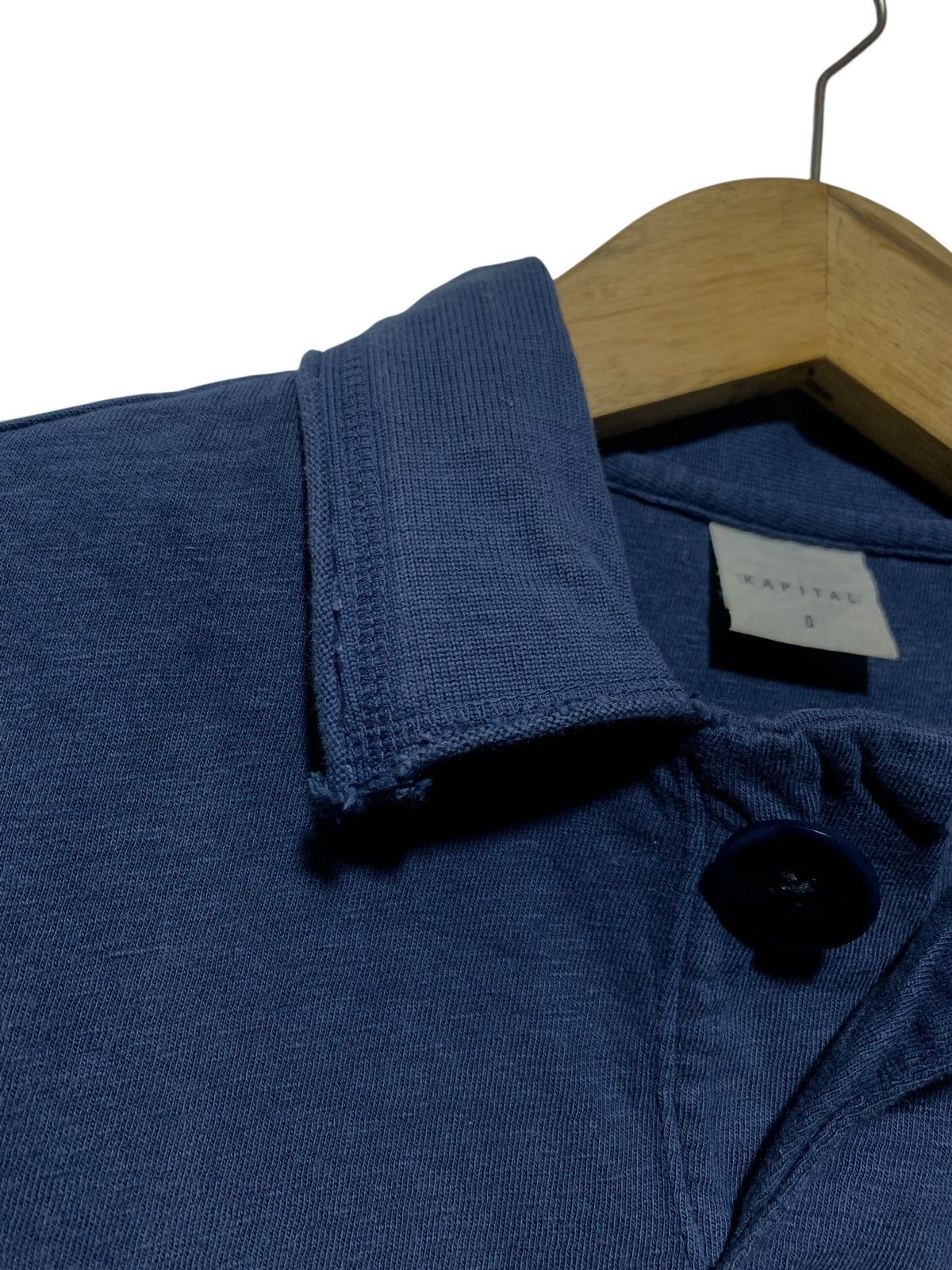 Kapital Vintage Kapital single button dark navy polo shirt Size US XS / EU 42 / 0 - 2 Thumbnail
