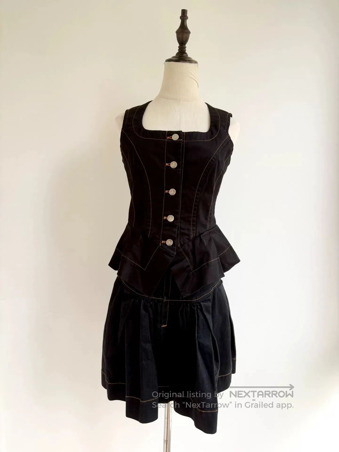 Vivienne Westwood vivienne westwood black denim corset vest. Size M / US 6-8 / IT 42-44 - 3 Thumbnail