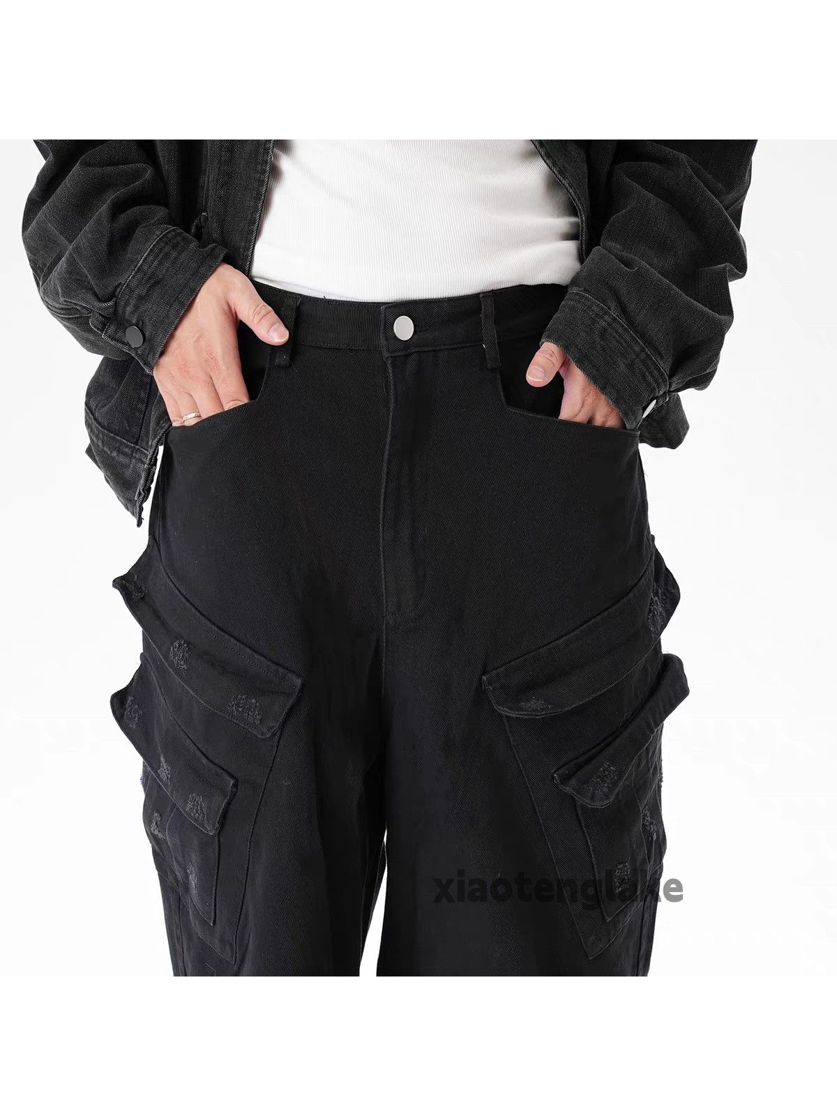Vintage xtl utility skate hiphop loose baggy cargo military pants Size US 30 / EU 46 - 8 Thumbnail