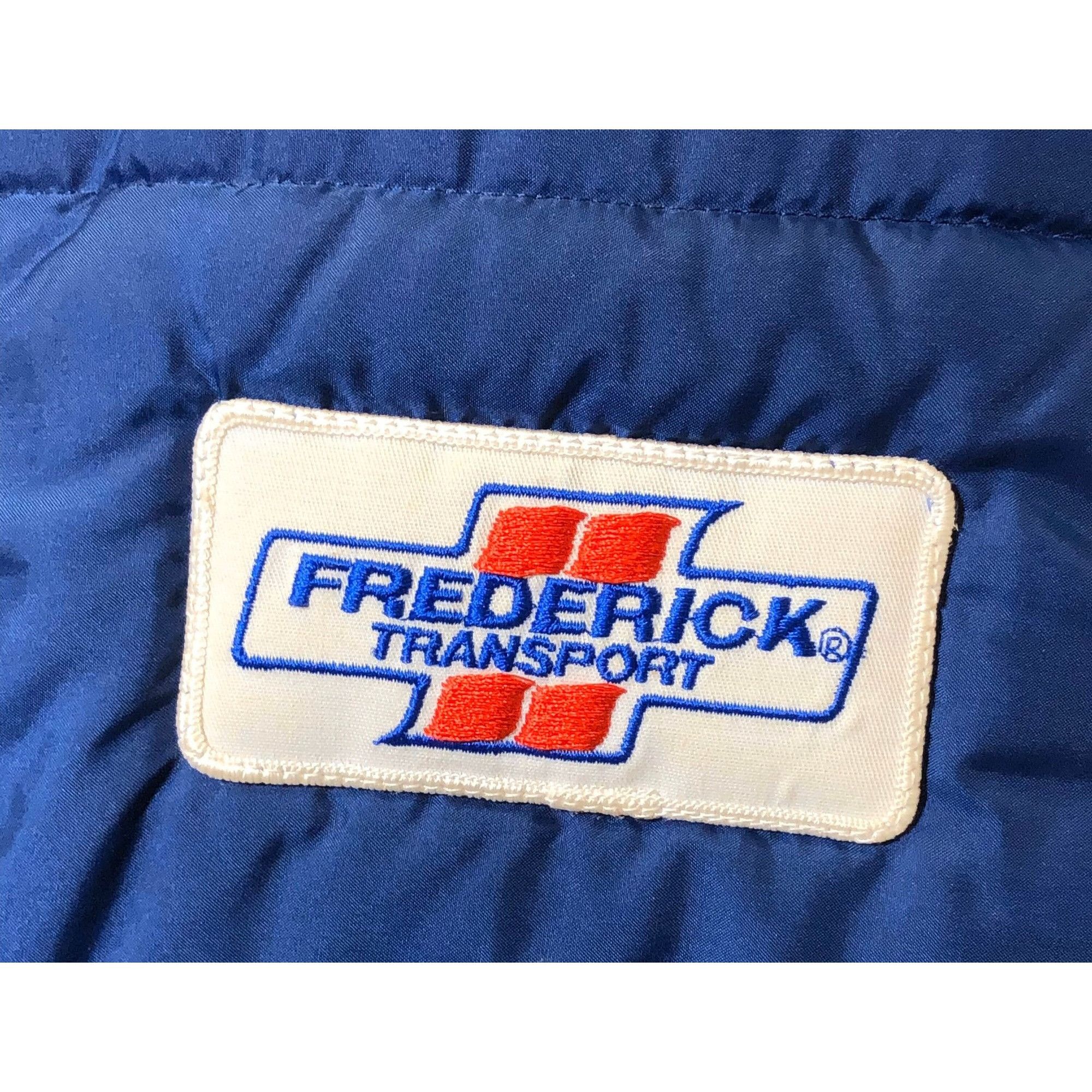 Other Vtg MWG Blue Nylon Puffer FREDERICK Transport Trucker Vest Size US L / EU 52-54 / 3 - 3 Thumbnail