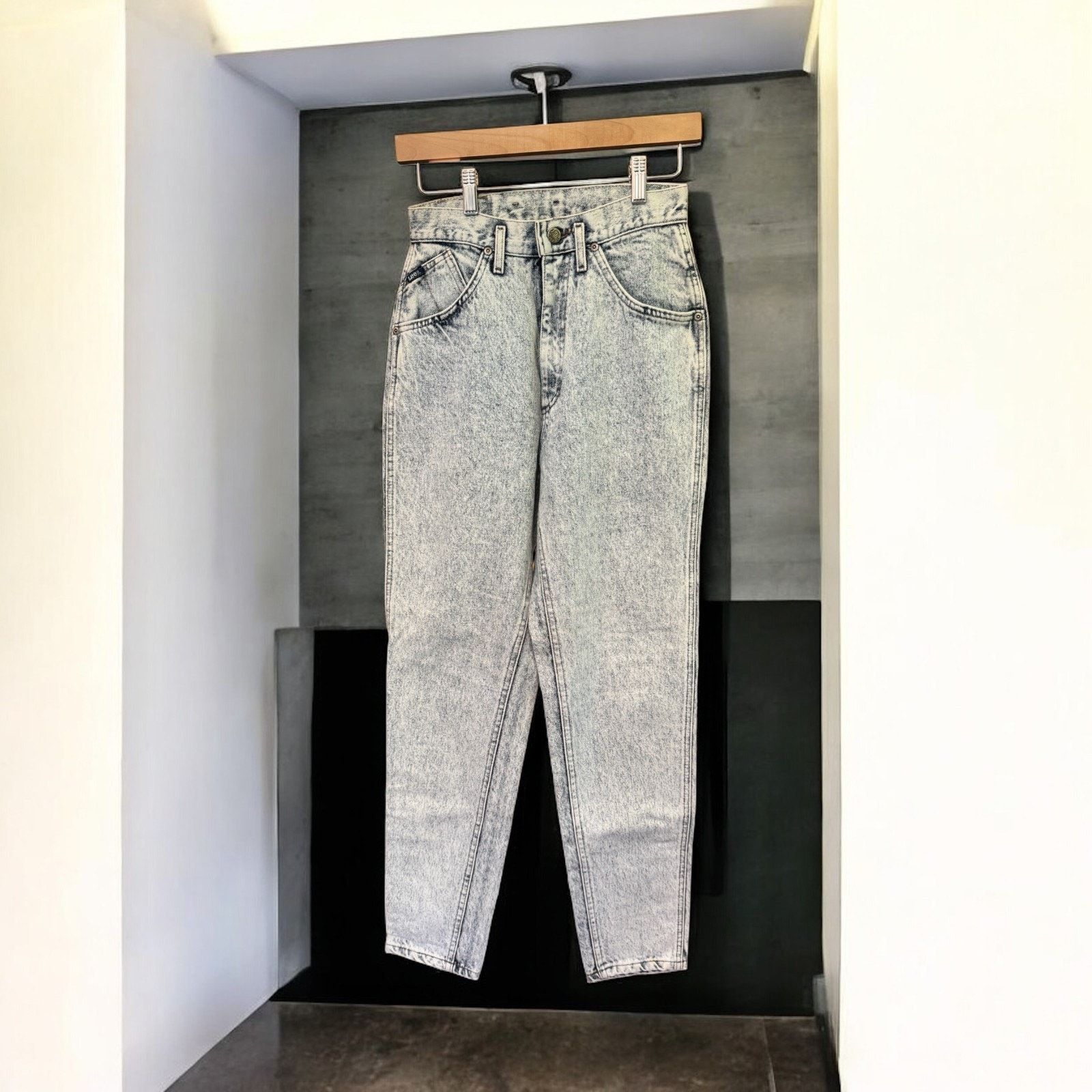 Lee Lee Riders Vintage Stonewashed Jeans - Size 9 Length 31" Size 28" / US 6 / IT 42 - 5 Thumbnail