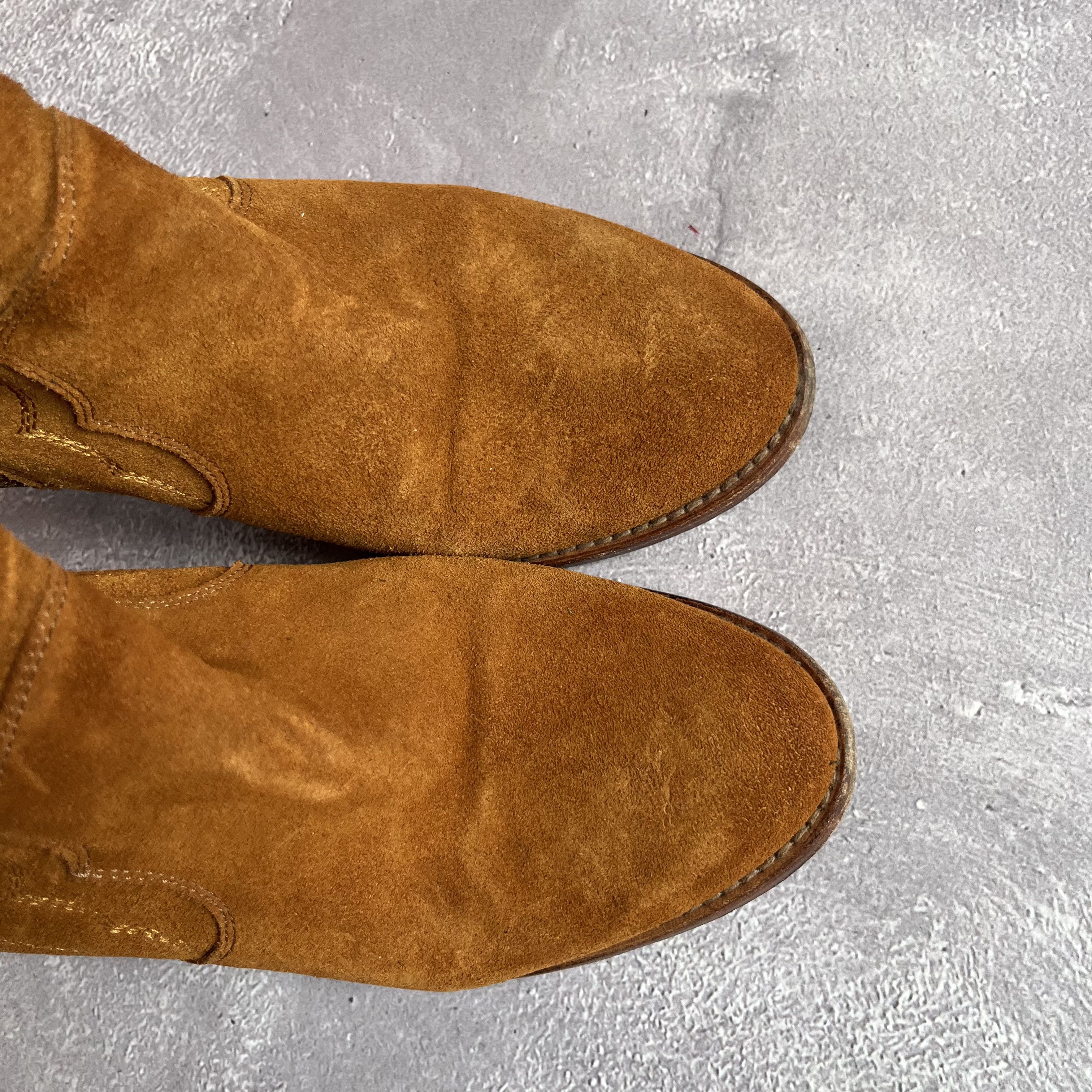 Zadig & Voltaire Zagid & Voltaire Western Suede Ankle Boots Cowboy Size US 7 / IT 37 - 7 Thumbnail