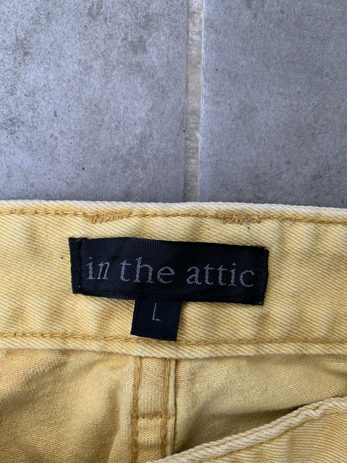 Beauty Beast 2000s - In The Attic Splater Gold Pants Size US 33 - 4 Thumbnail