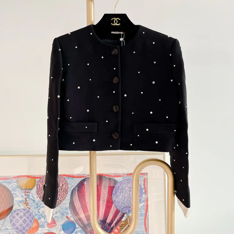Miu Miu Black Spring Autumn Jacket for Women 0089