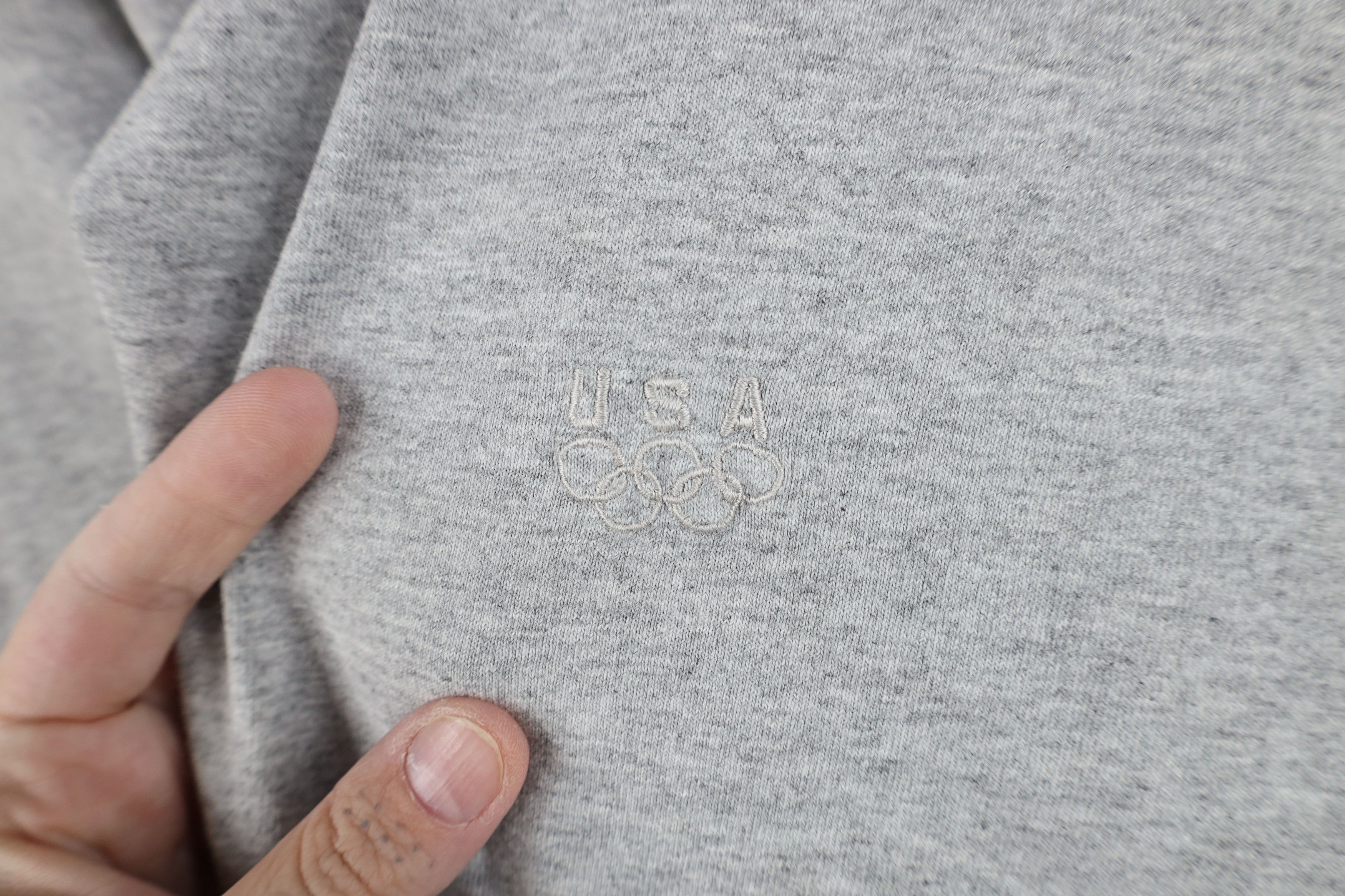 Vintage Vintage 90s USA Olympics Short Sleeve T-Shirt Heather Gray Size US XL / EU 56 / 4 - 4 Thumbnail